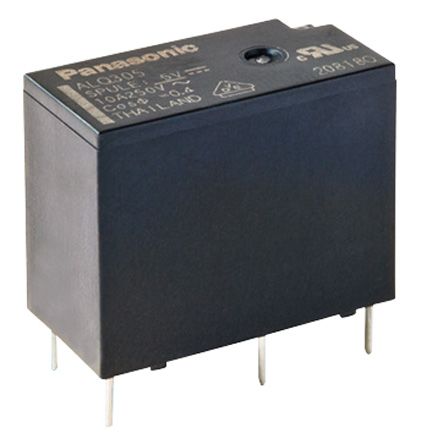 ALQ305 (10 Amp, 5 VDC, SPST-NO) Miniature PCB Power Relay