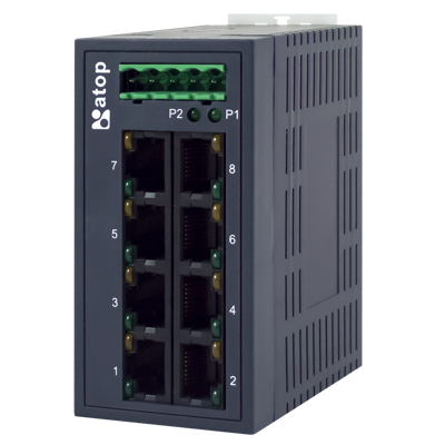 EH2008 Industrial 8-Port Unmanaged Fast Ethernet Switch