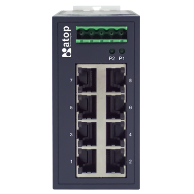 EHG2008 Industrial 8-Port Unmanaged Gigabit Switch Plastic Housing