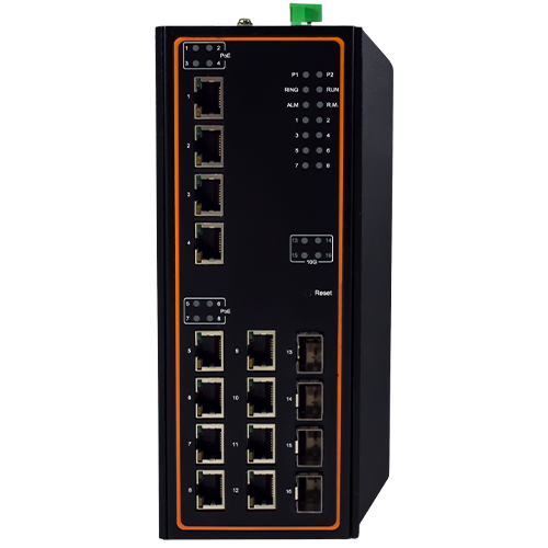 EHG7516 Series High Bandwidth Industrial Managed Gigabit PoE Switch