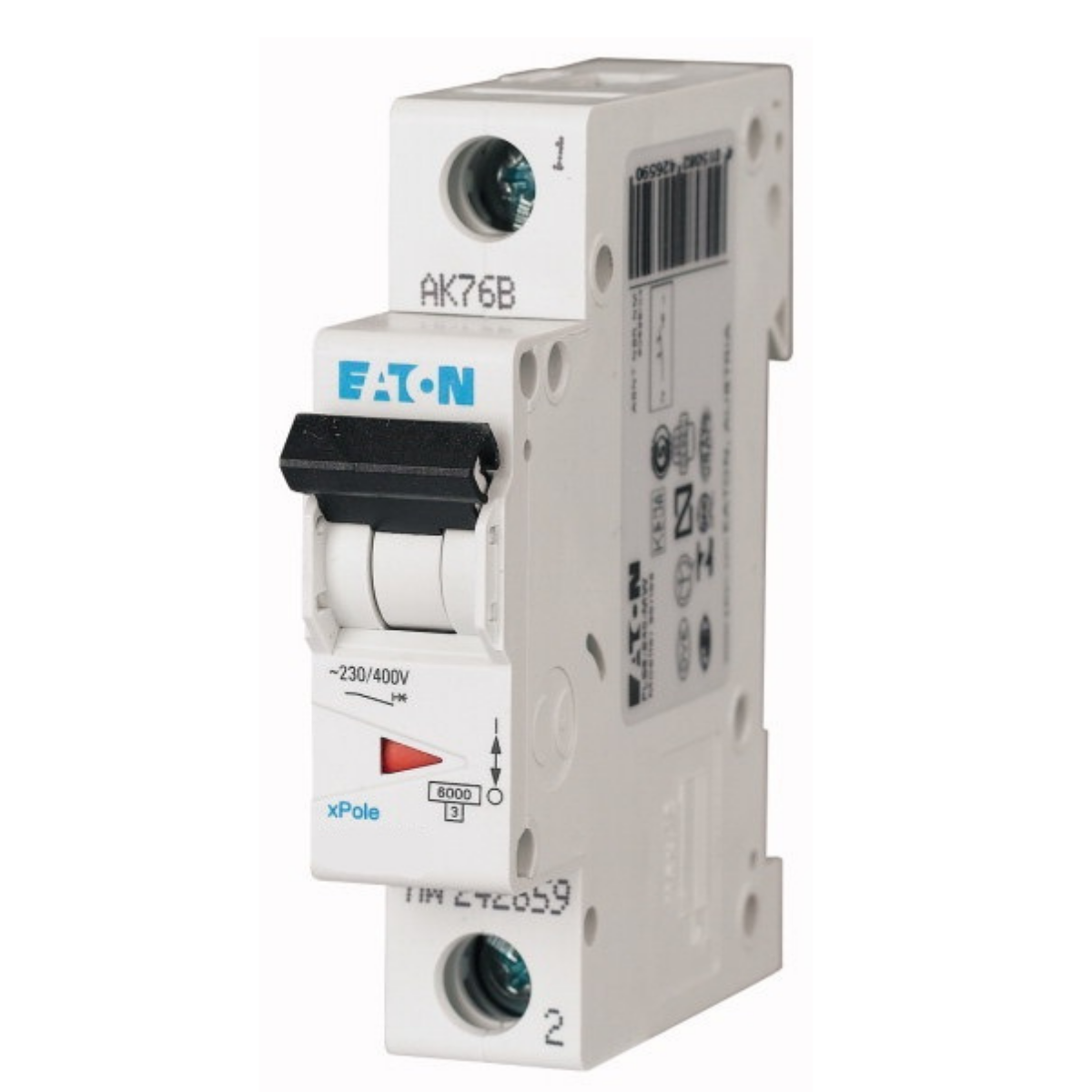 PLSM-B6-MW Miniature Circuit Breaker MCB 6 Amps 1 Pole