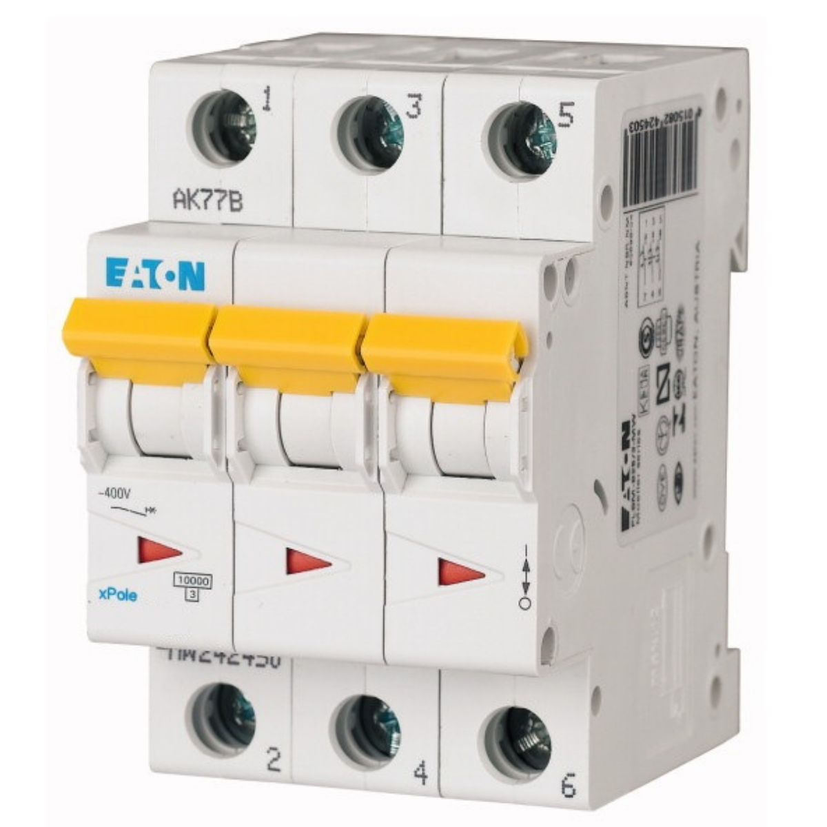 Eaton PLSM -C32/3-MW Miniature Circuit Breaker | 32 Amps | 4 Pole | Type C