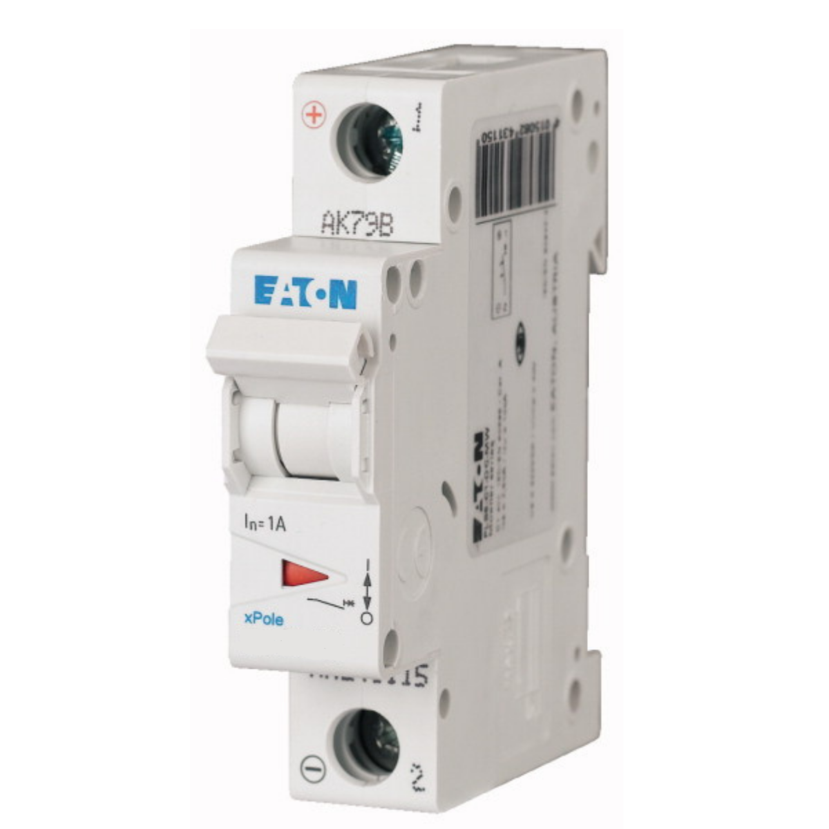 Eaton PLSM-C63-MW Miniature Circuit Breaker MCB 1Pole 63Amps Type C