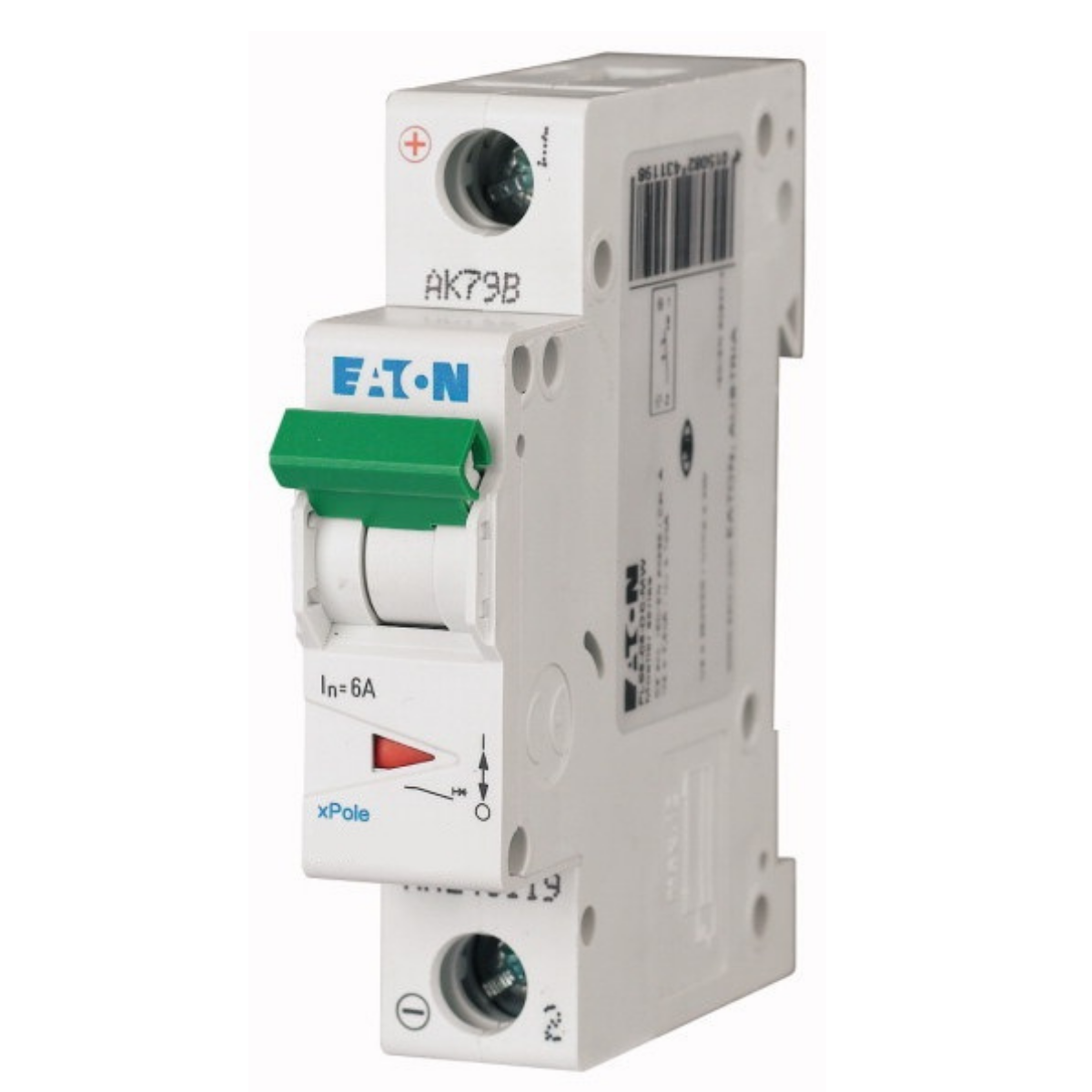 Eaton PLSM-C25 Miniature Circuit Breaker (MCB) 25 Amps 1 Pole Type C