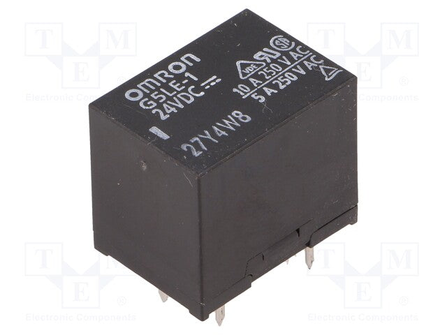 G5LE-1-E 24VDC, 16 Amp, SPST Sugar Cube Relay