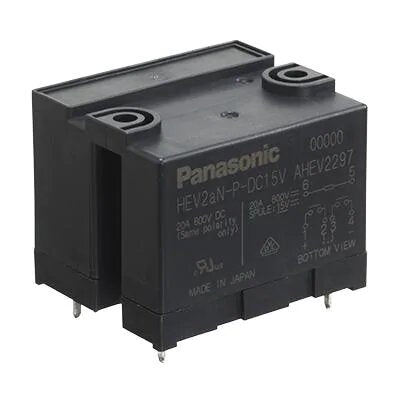 HEV2aN-P-DC15V - 20 A, 15VDC DPST General Purpose Relays