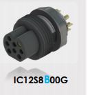M/F Panel Mount connector with Jam Nut M12 M16 -Plastic and Metal