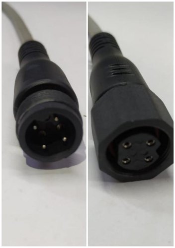 4 Pin Male and Female Over Molded Connector
