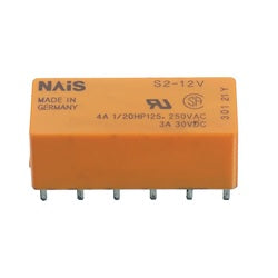 S2-12Vdc - Power Relay 4 A DPST-NO, DPST-NC Non Latching