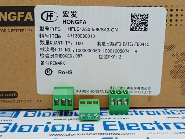 Female Hongfa Hfls Series Connector, For PCB, 2.5 mm