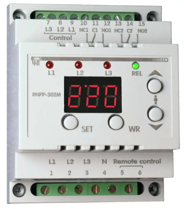 RNPP-302M Three Phase Programmable Voltage Monitoring Relay